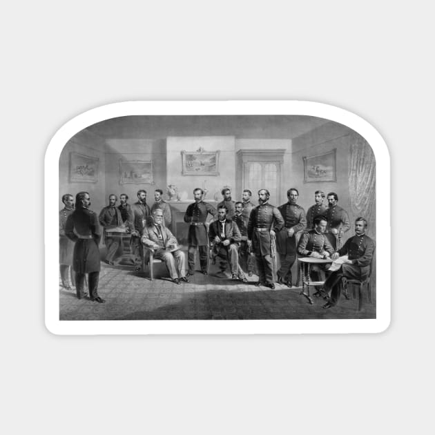 Lee Surrendering At Appomattox -- Civil War Magnet by warishellstore