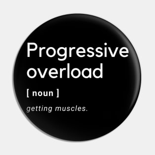 Progressive Overload Dictionary Pin