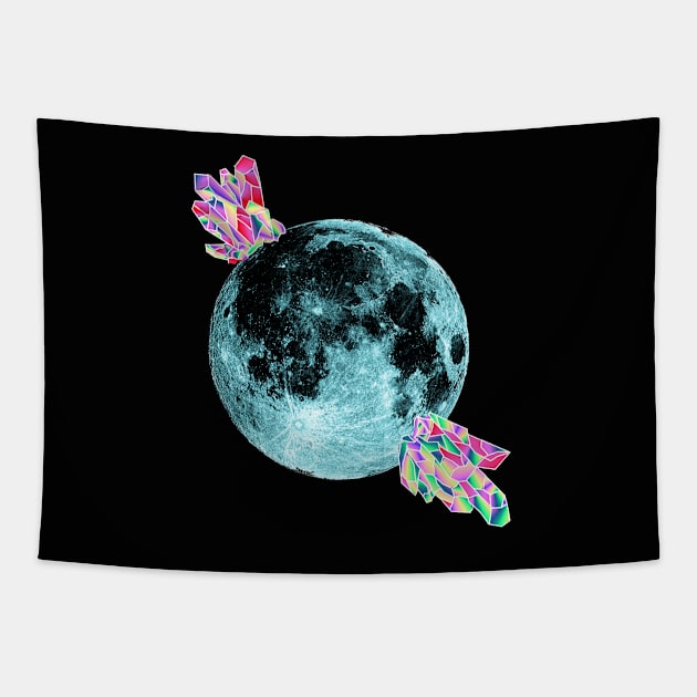 Crystal Moon Tapestry by Gringoface