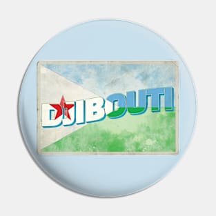 Djibouti Vintage style retro souvenir Pin