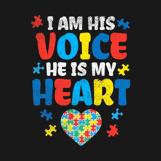 I Am His Voice He Is My Heart Autism Awareness Asl Sped by CarolIrvine