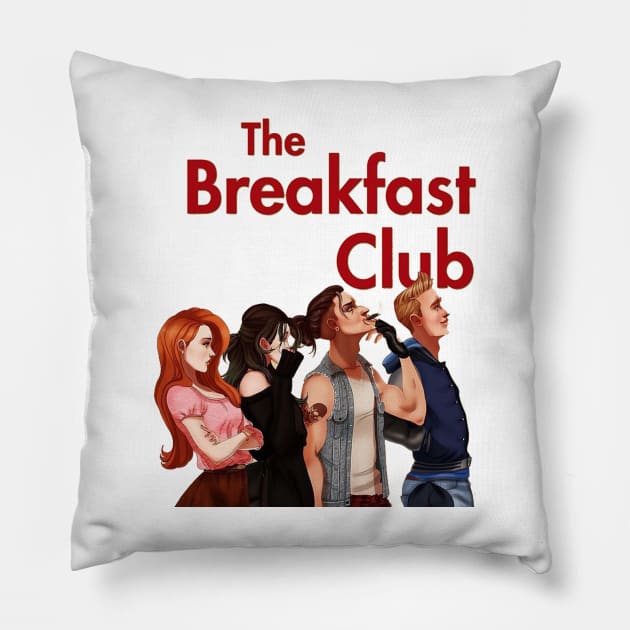 breakfast club Pillow by beha32