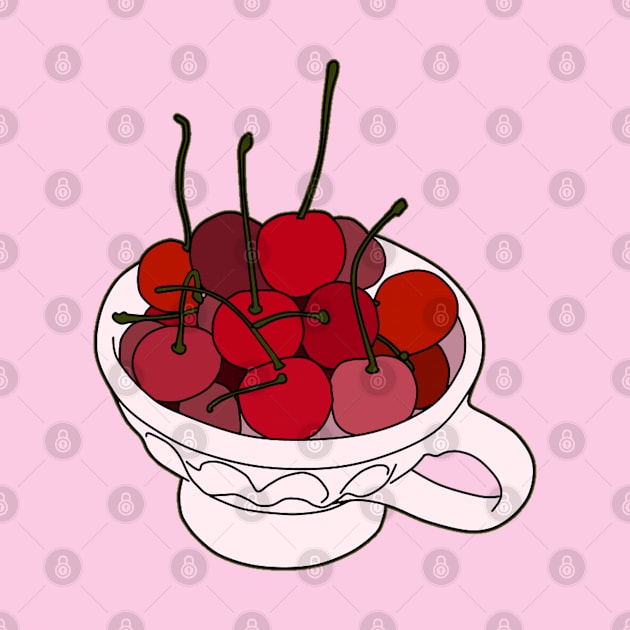 Cherries in a mug by kaiserka-art