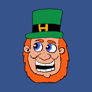 Cartoon Leprechaun head 9 T-Shirt