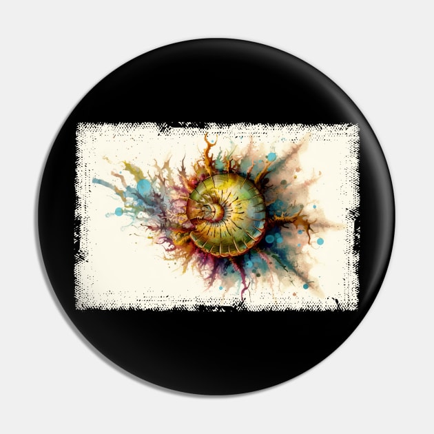 Abstract Watercolor Fibonacci Sequence Pin by erzebeth