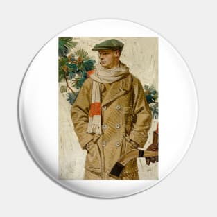 JC Leyendecker, Ready for Hockey 1920 Pin