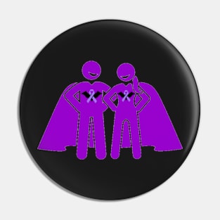 Bat Awareness Ribbon Superhero’s Pin