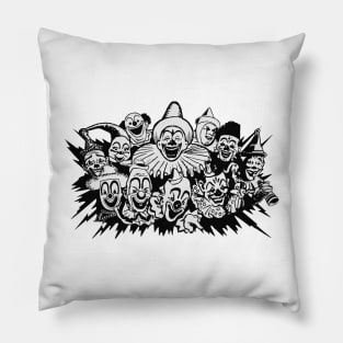 Vintage Awesome Clown Party Pillow