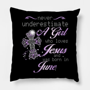 June Girl Pillow