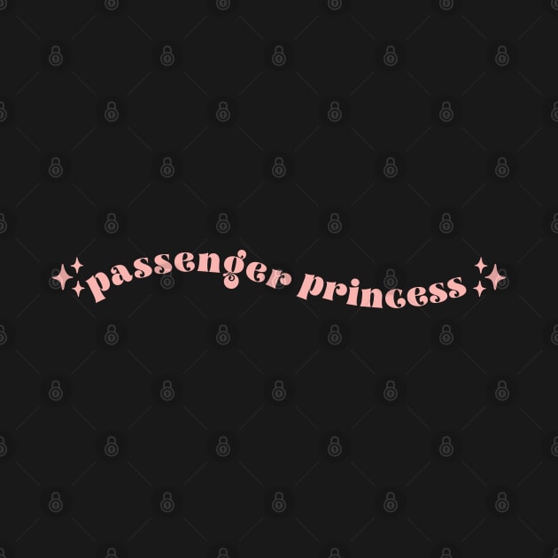 Passenger Princess, Cute Car Mirror Decal by yass-art