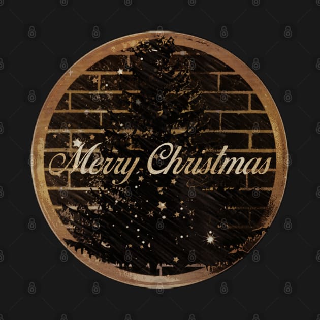 Marry Christmas elegant gold and black Christmas tree Xmas ideas decor by AGRHouse