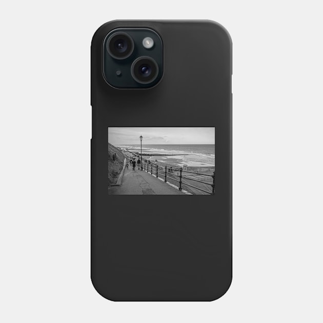 Concrete ramp down to Cromer beach Phone Case by yackers1