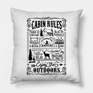 Cabin Rules Pillow