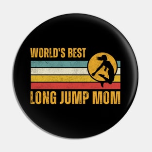 Long Jump Mom Pin