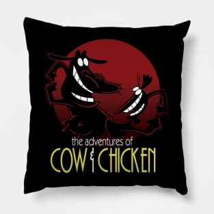 The adventures of Cow & Chicken Pillow