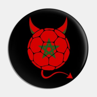 Morocco Football Halloween Pin