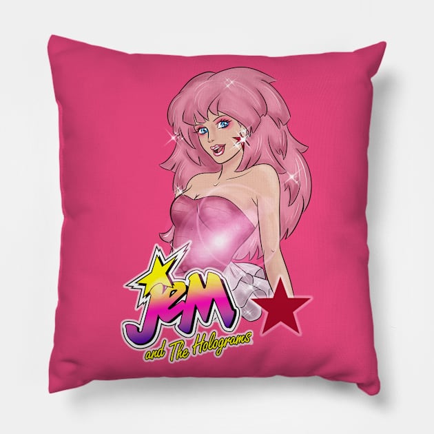 Jem And The Holograms Pillow by OCDVampire