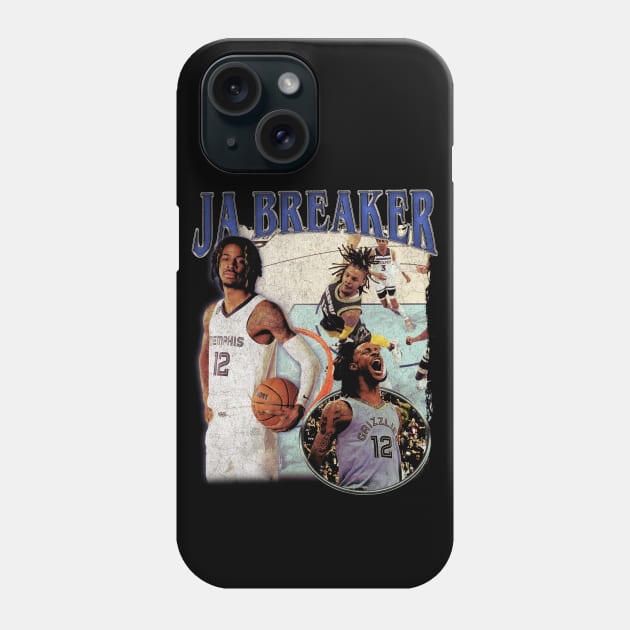 Ja Morant JA BREAKER Vintage Phone Case by rattraptees