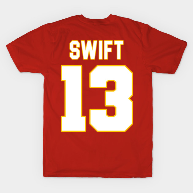 Taylor Swift Lucky #13 Chiefs Jersey (Front/Back Print) - Taylor