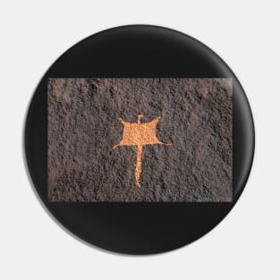 Flying Squirrel rock art Pin