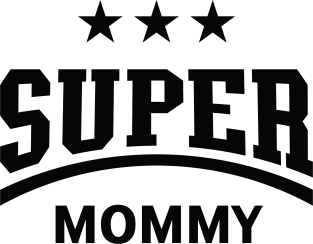 Super Mommy (Black) Magnet