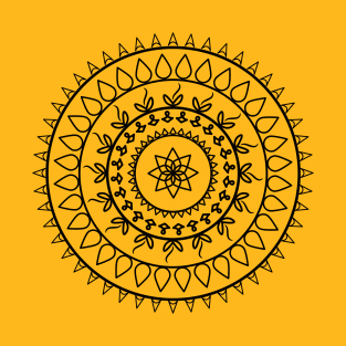 Mandala with Centre Star T-Shirt