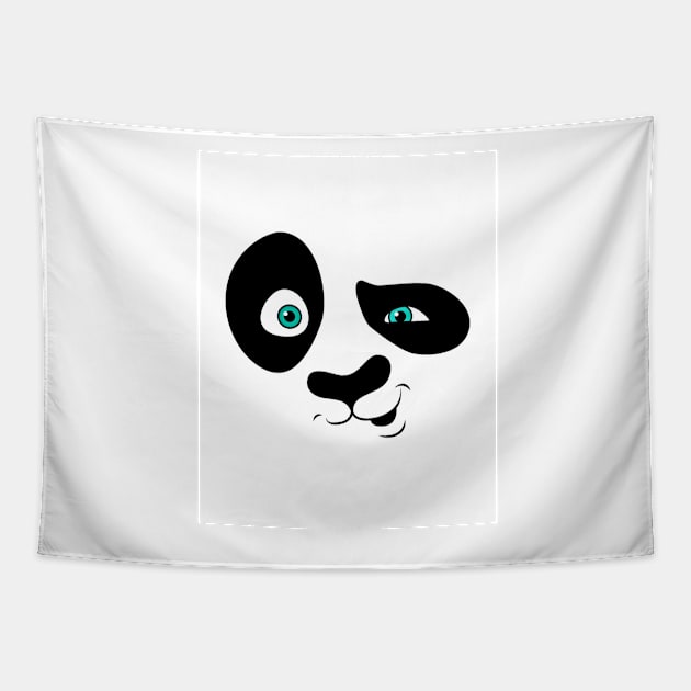 Crazy Panda - Best Selling Tapestry by bayamba