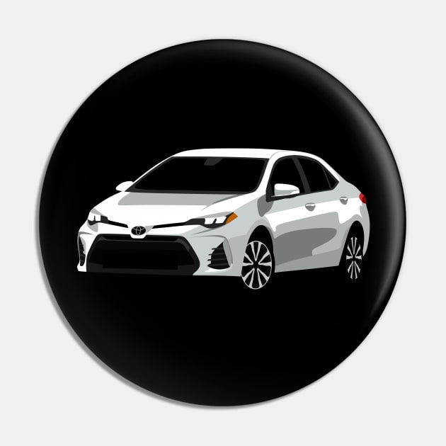 White Toyota Corolla Pin by TheArchitectsGarage