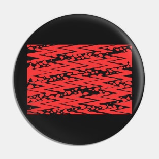 Bloody zig zag in black and red illustration Pin