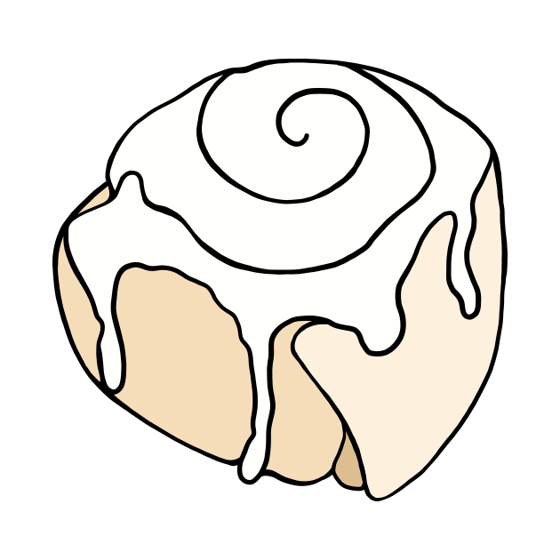 Cinnamon Roll Illustration by murialbezanson