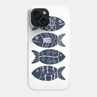 poissons stylisés Phone Case