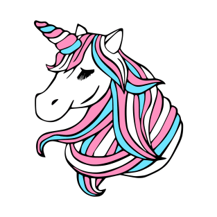 Transexual Flag Unicorn T-Shirt