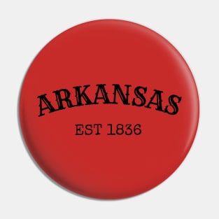 Step into a slice of Southern history with our Arkansas Est. 1836 Pin