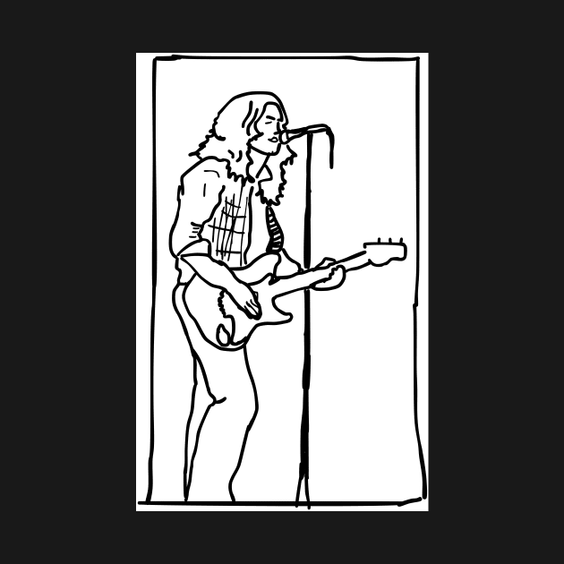 Rory Gallagher Sketch by Melty Shirts