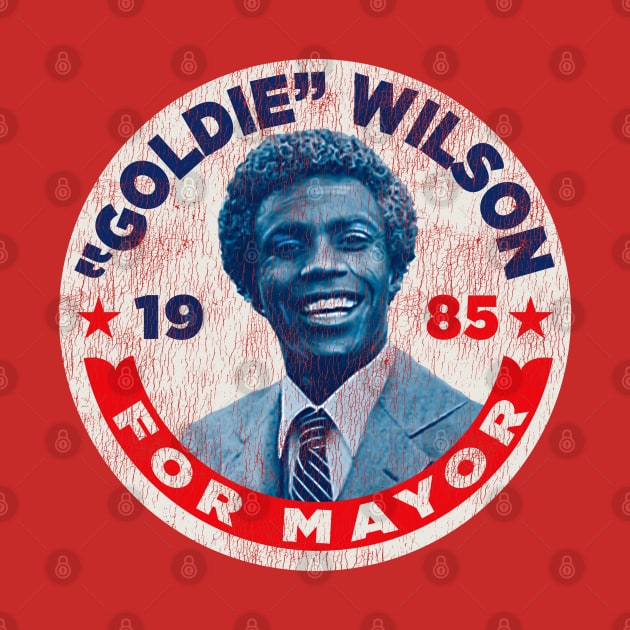 Vote Goldie Wilson For Mayor Pin Worn by Alema Art