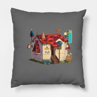 Happy tiny house Pillow