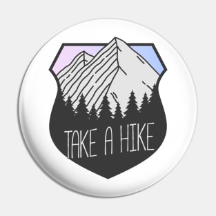 Take A Hike Mountain Crest Sunset Pin