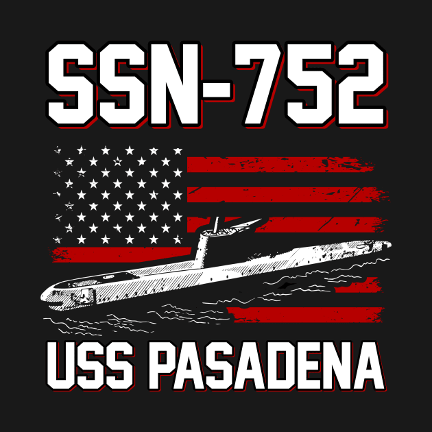 SSN-752 USS Pasadena T-Shirt by Zone32