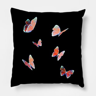 butterflies orange Pillow