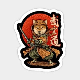 Samurai Shiba Magnet