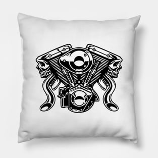 Skull engine Pillow