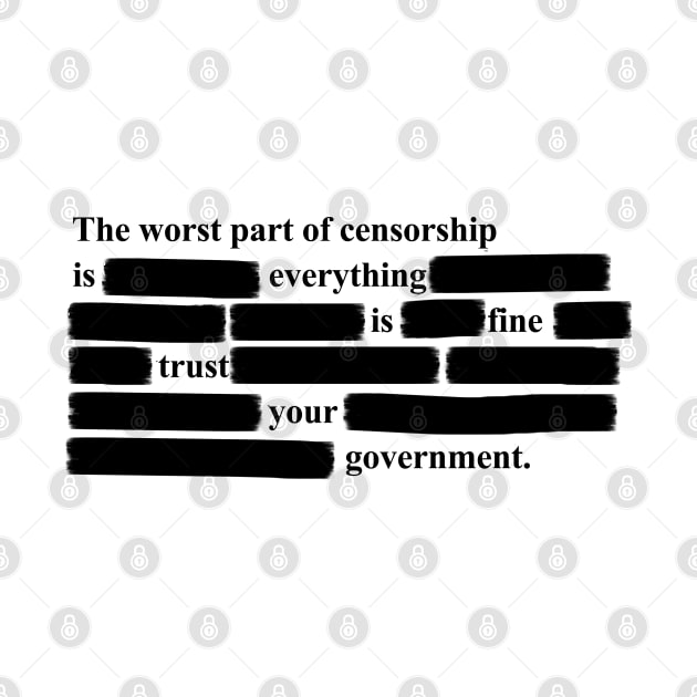 Censorship Freedom of Speech by GreenGuyTeesStore