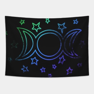 Triple Moon Goddess Tapestry