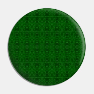 Green and Black Rings Pattern Pin