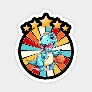 basketball dino - hoops glory Magnet