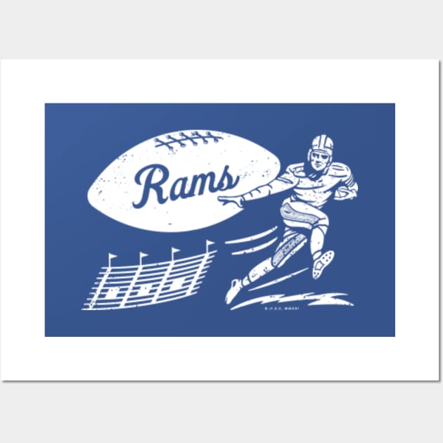 Los Angeles Rams Football Poster, LA Rams Print, RAMS NFL Gift