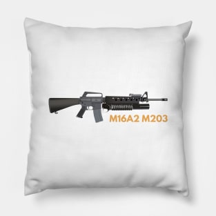 M16A2 M203 Rifle Pillow