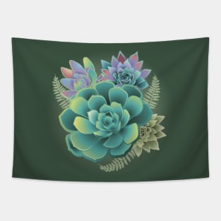 Succulent Art Tapestry