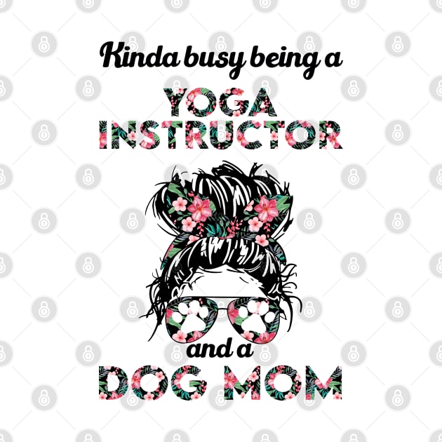 Yoga instructor job title & dog . Perfect fitting present for mom girlfriend mother boyfriend mama gigi nana mum uncle dad father friend him or her by SerenityByAlex