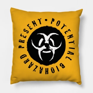 Potential Biohazard Present Pillow